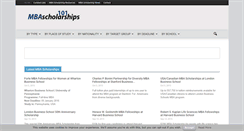 Desktop Screenshot of mbascholarships101.com